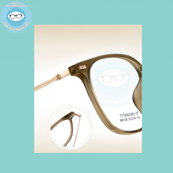 Gọng nhựa càng kính titanium mã 8138